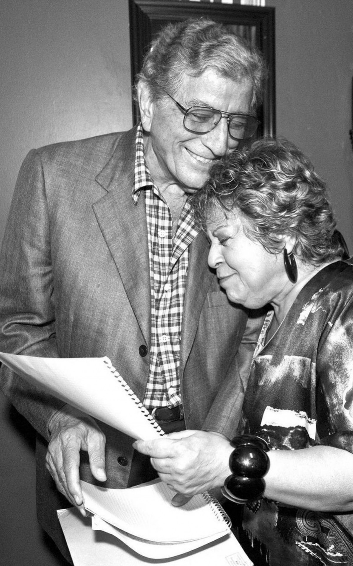 Leny Andrade e o cantor norte-americano Tony Bennet - Reprodução/Instagram