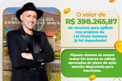 Paraíba do Sul recebe verba da Lei Paulo Gustavo para fomentar a cultura local