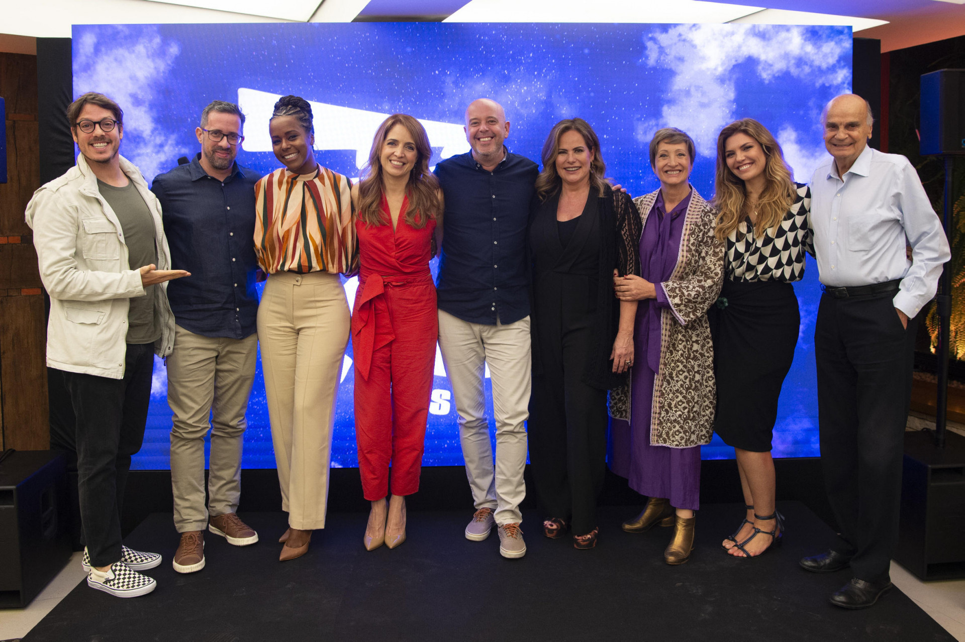 Fábio Porchat, Bruno Bernardes, Maju Coutinho, Poliana Abritta, Alex Escobar, Renata Ceribelli, Sônia Bridi, Ana Carolina Raimundi e Drauzio Varella - Globo/Estevam Avellar