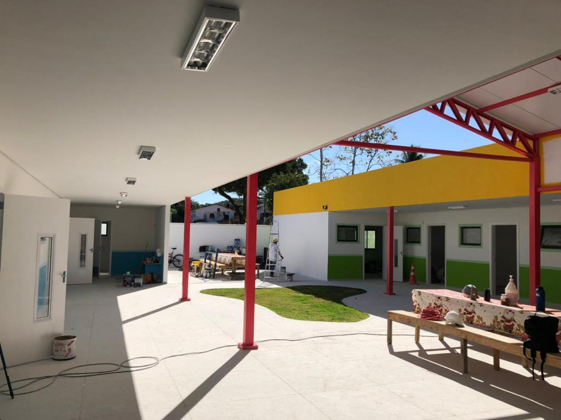 Prefeitura de Saquarema está finalizando as obras da nova creche do bairro Asfalto Velho - Divulgação/Prefeitura de Saquarema