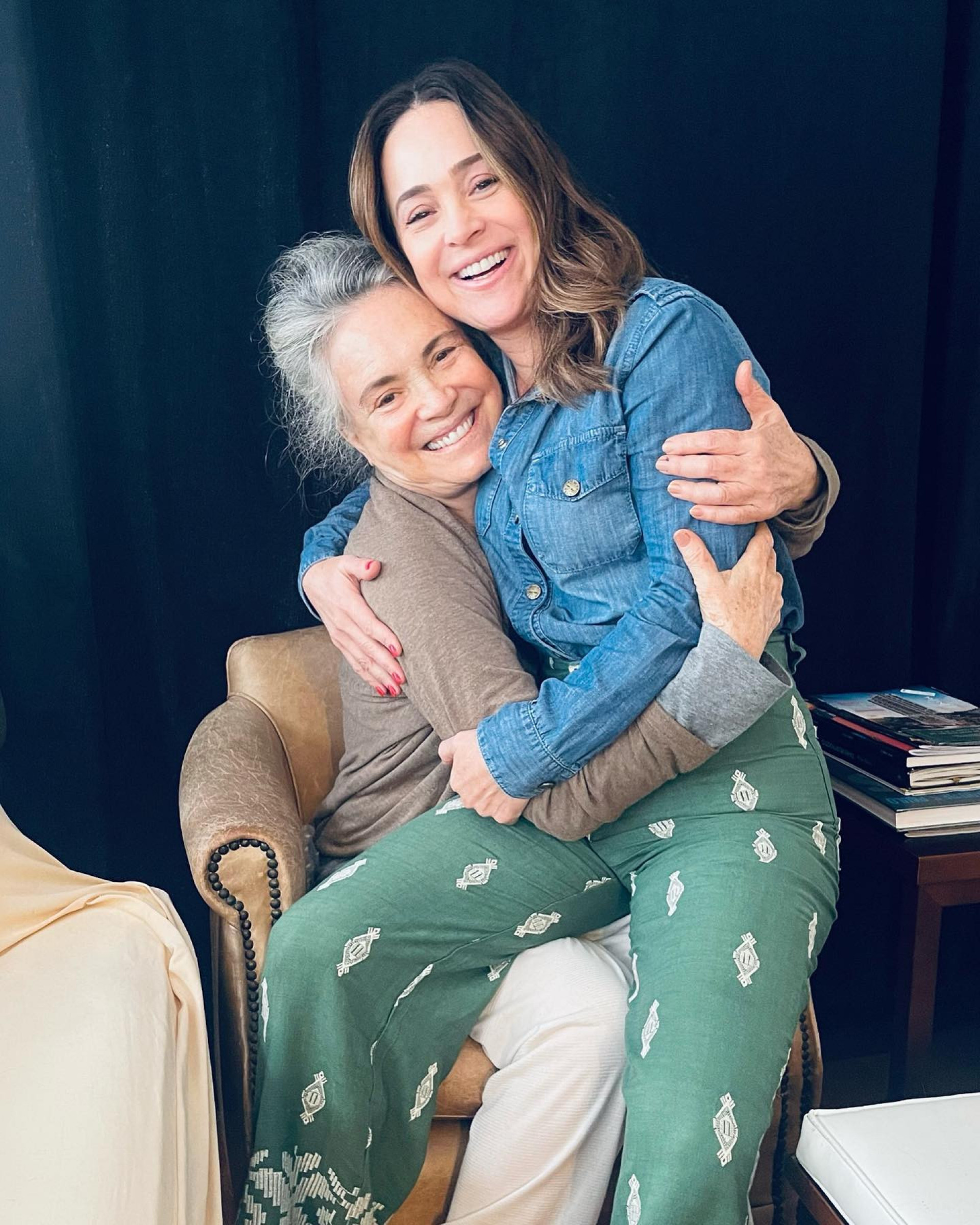 Regina Duarte e a filha, Gabriela - Reprodução/Instagram