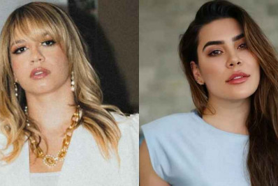 Assustada, Naiara desce do palco ao encontrar sósia de Marilia Mendonça