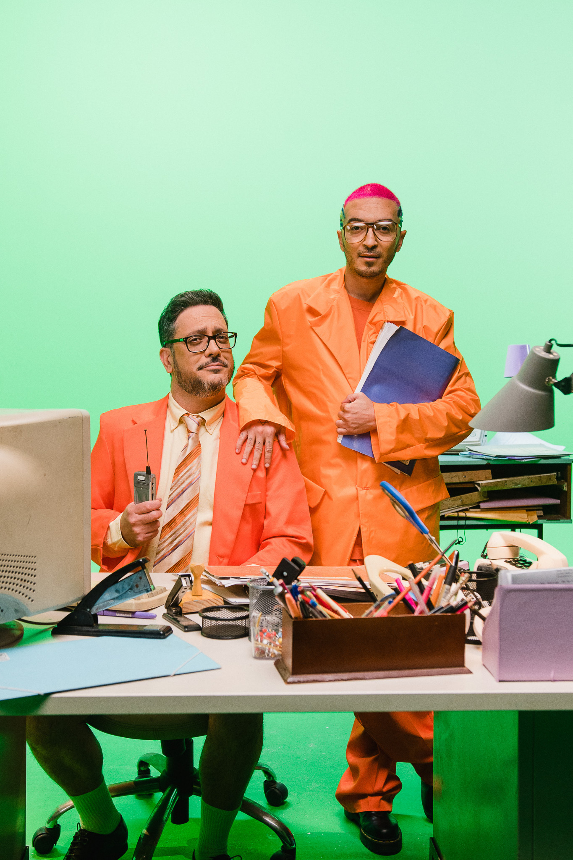 Lucio Mauro Filho e Felipe: ares futuristas em '1406'  - Divulgação