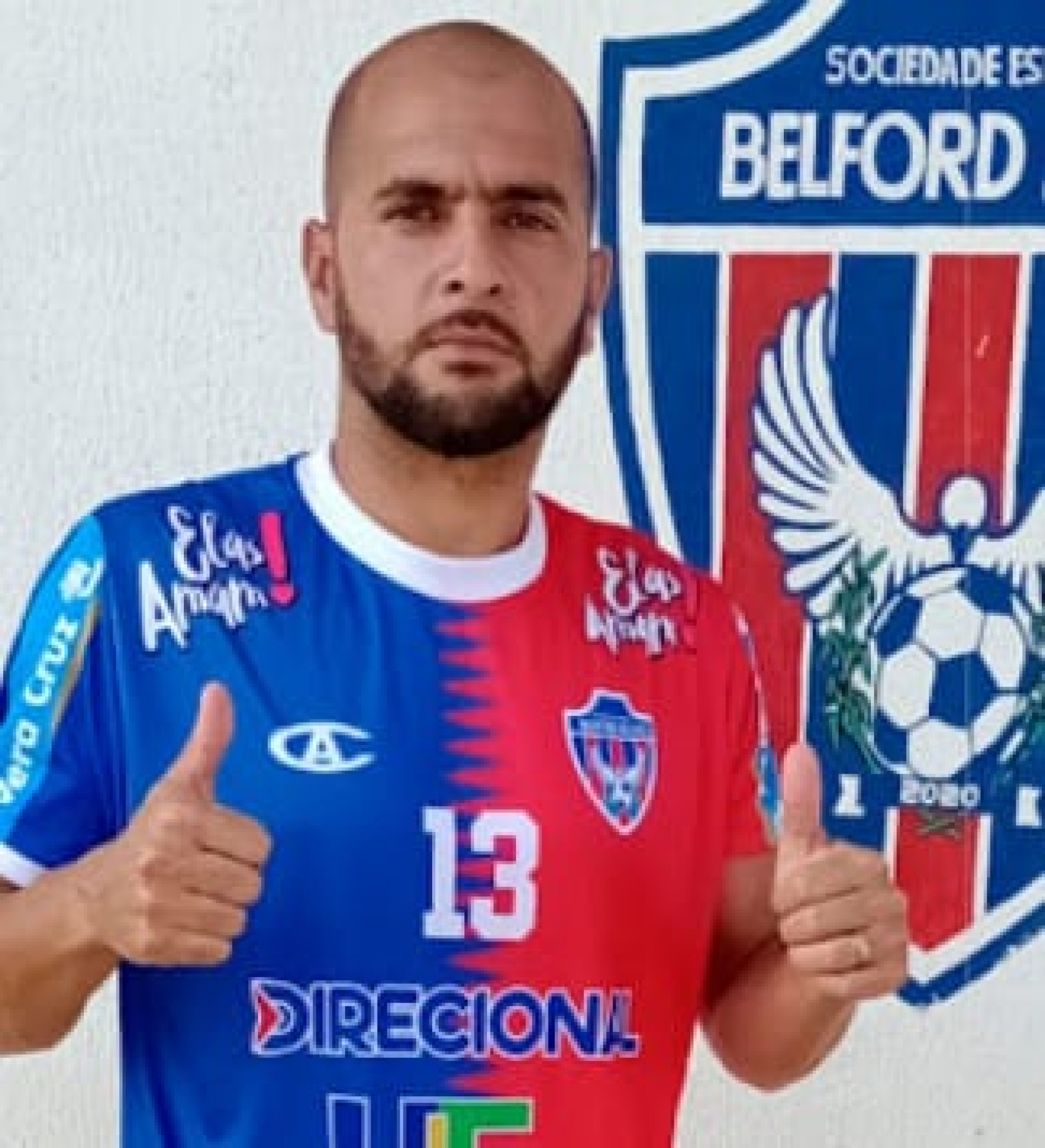 Thiaguinho com a camisa do novo clube belforroxense - Edson VHL / SEBR
