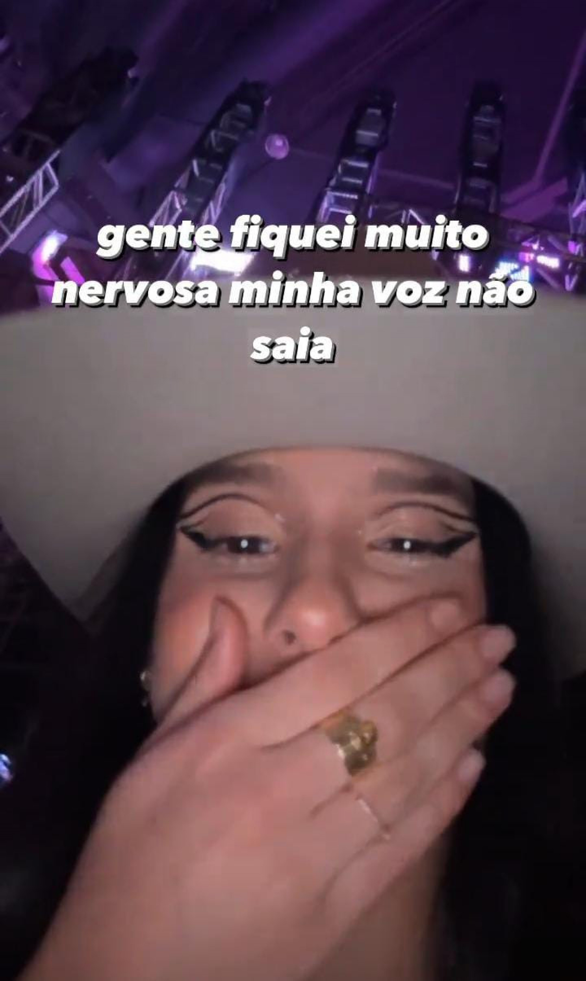 Ana Castela se emociona após show no 'Criança Esperança' - Reprodução/Instagram