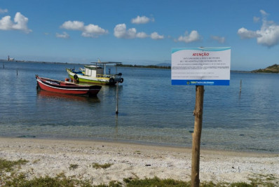 Meio Ambiente de São Pedro reforça sinalização de alerta para o defeso da Lagoa de Araruama