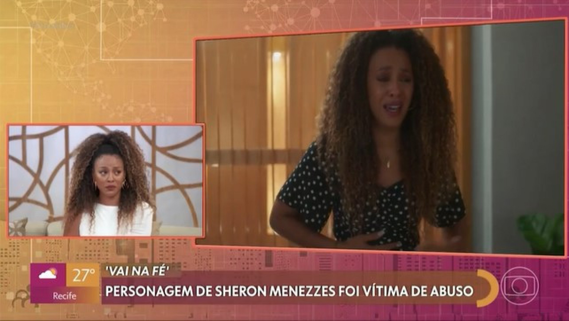 Sheron Menezzes fala sobre abuso sofrido por Sol em 'Vai na Fé' - Reprodução/Globo