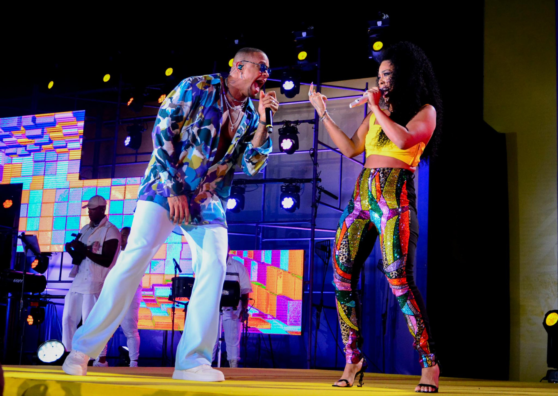 Léo Santana e Marvvila - Webert Belicio / Ag. News