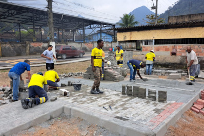 Prefeitura de Magé realiza obra no bairro de Santo Aleixo