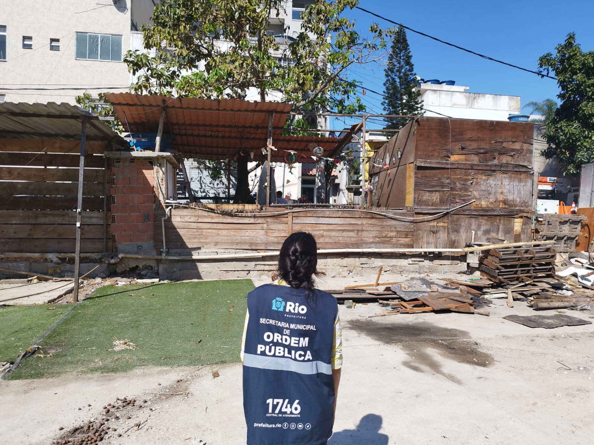 Segundo a Seop, construções seriam utilizadas para comércio ilegal - Divulgação / Seop