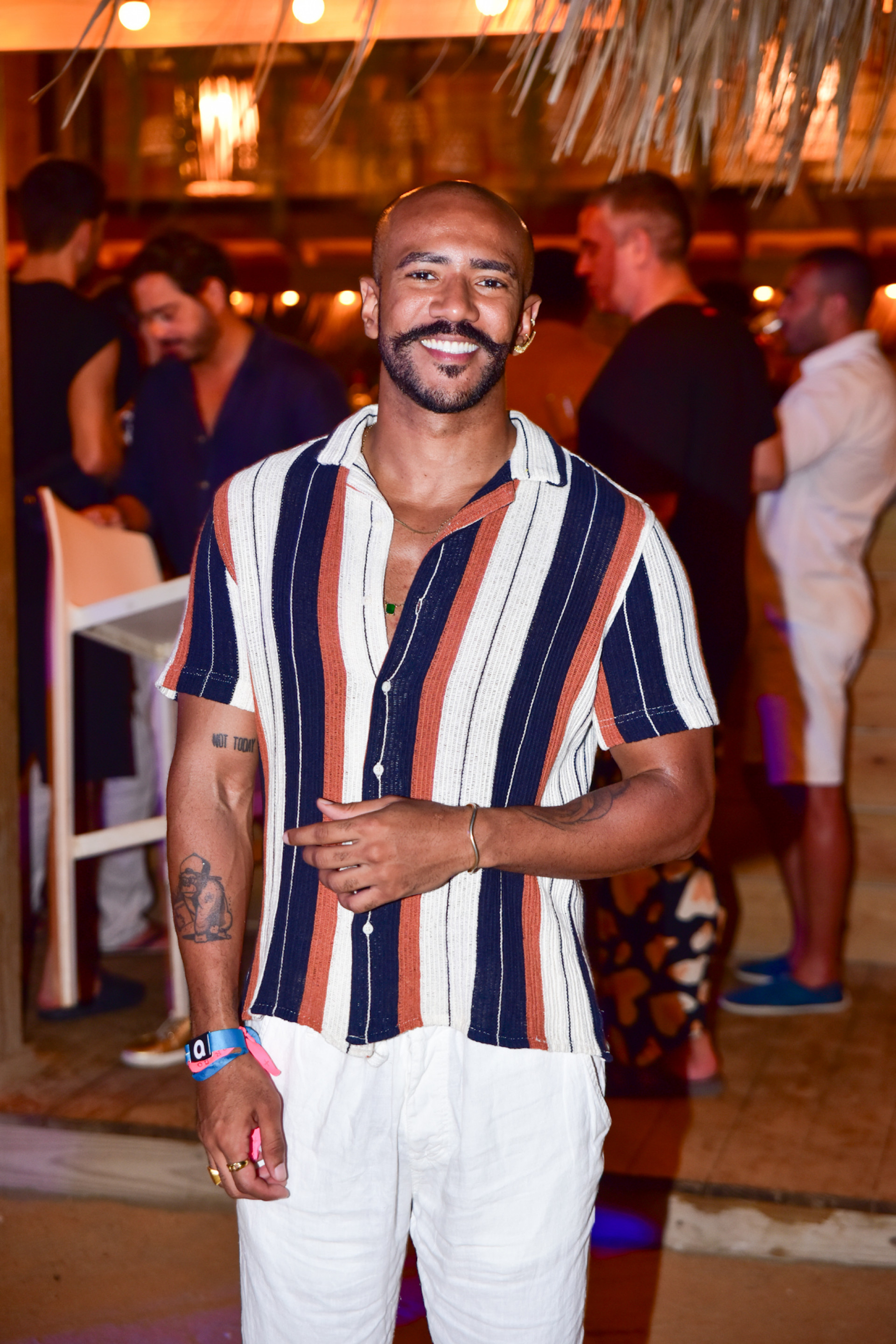 Ex-BBB Ricardo Alface durante festa de Gabi Lopes em Curaçao, no Caribe - Leo Franco / AgNews