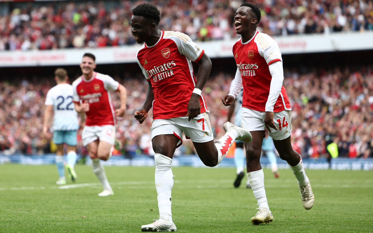 Arsenal venceu o Nottingham Forest por 2 a 1 na estreia no Campeonato Inglês em 2023/24
