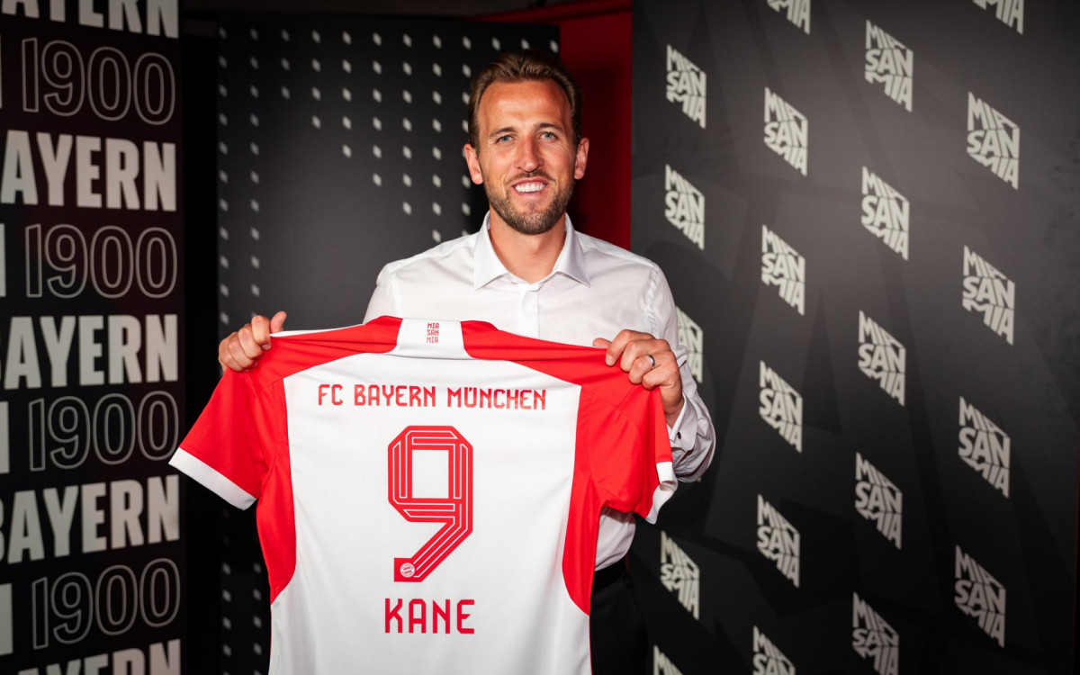 Harry Kane trocou o Tottenham pelo Bayern de Munique