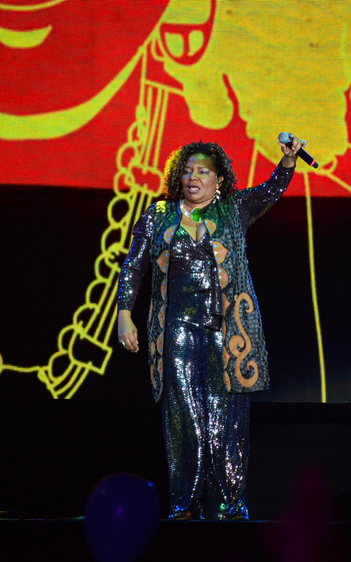 Margareth Menezes foi uma das atrações do festival Doce Maravilha, neste sábado, no Rio