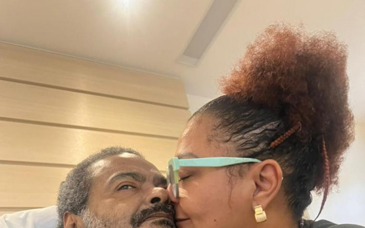 Arlindo Cruz e a esposa Babi Cruz - Divulgação