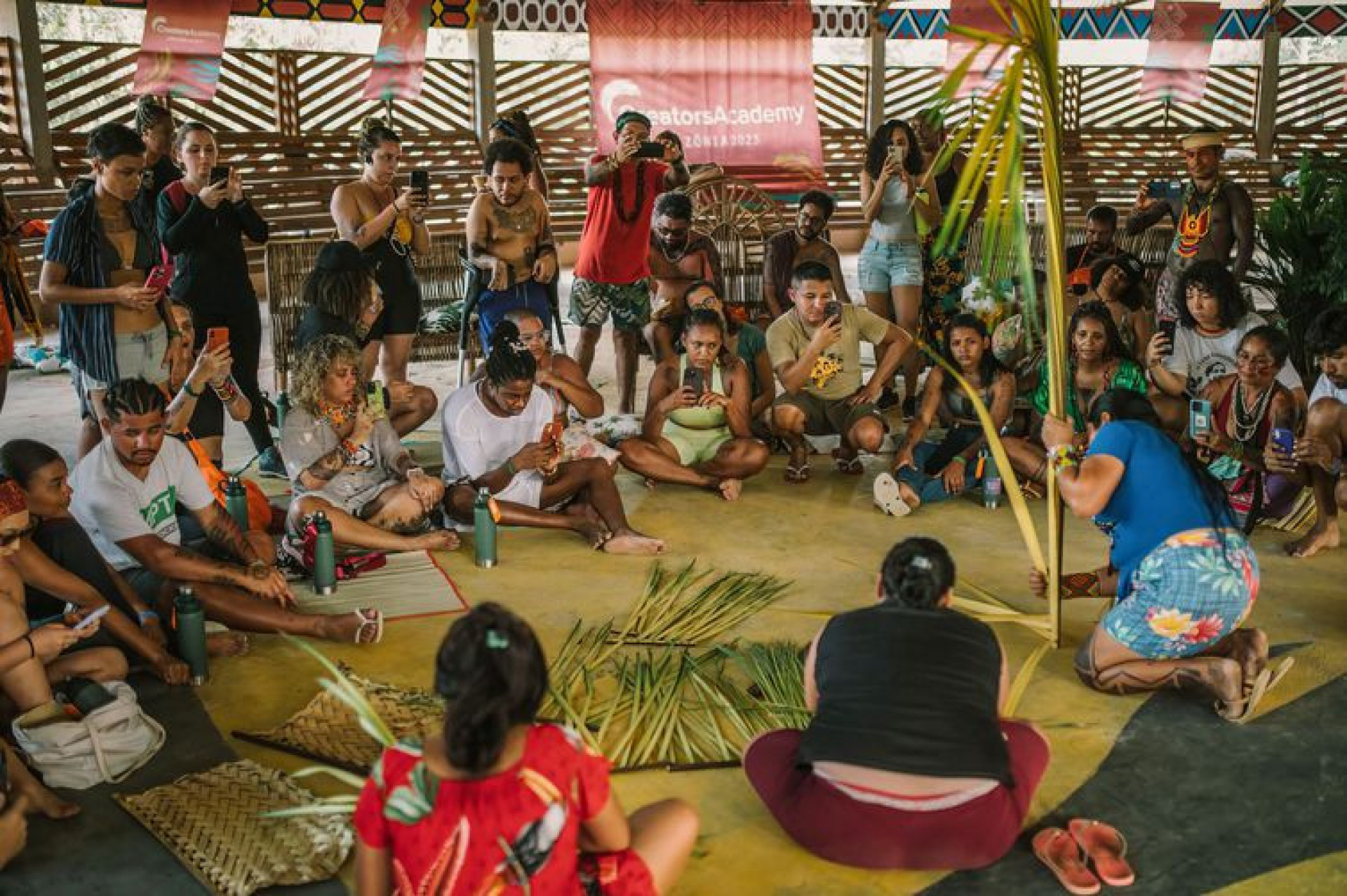Projeto Creators Academy em terra indígena no Acre - Edgar Azevedo/Agência Brasil