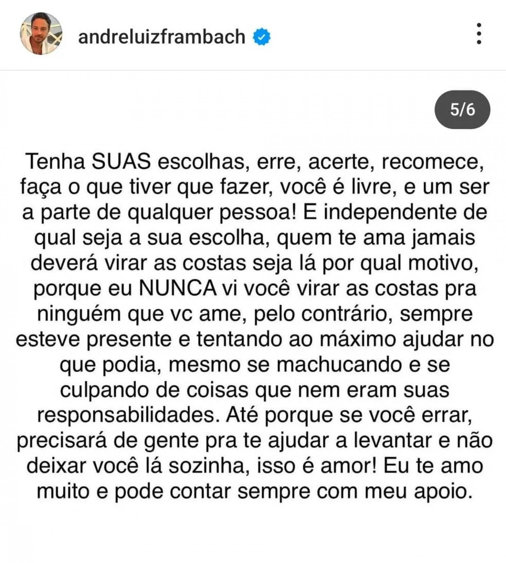 André Luiz Frambach, noivo de Larissa Manoela, comenta entrevista da atriz para o 'Fantástico' - Reprodução Internet