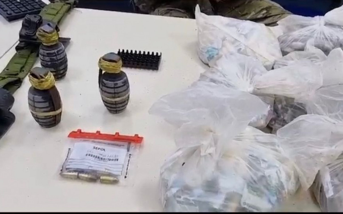 Drogas e granadas foram apreendidas na ação