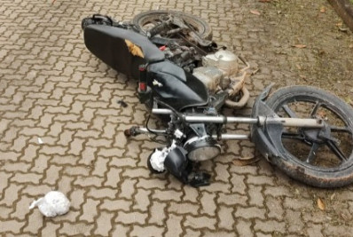 Polícia Militar apreende drogas deixadas após acidente com motociclista