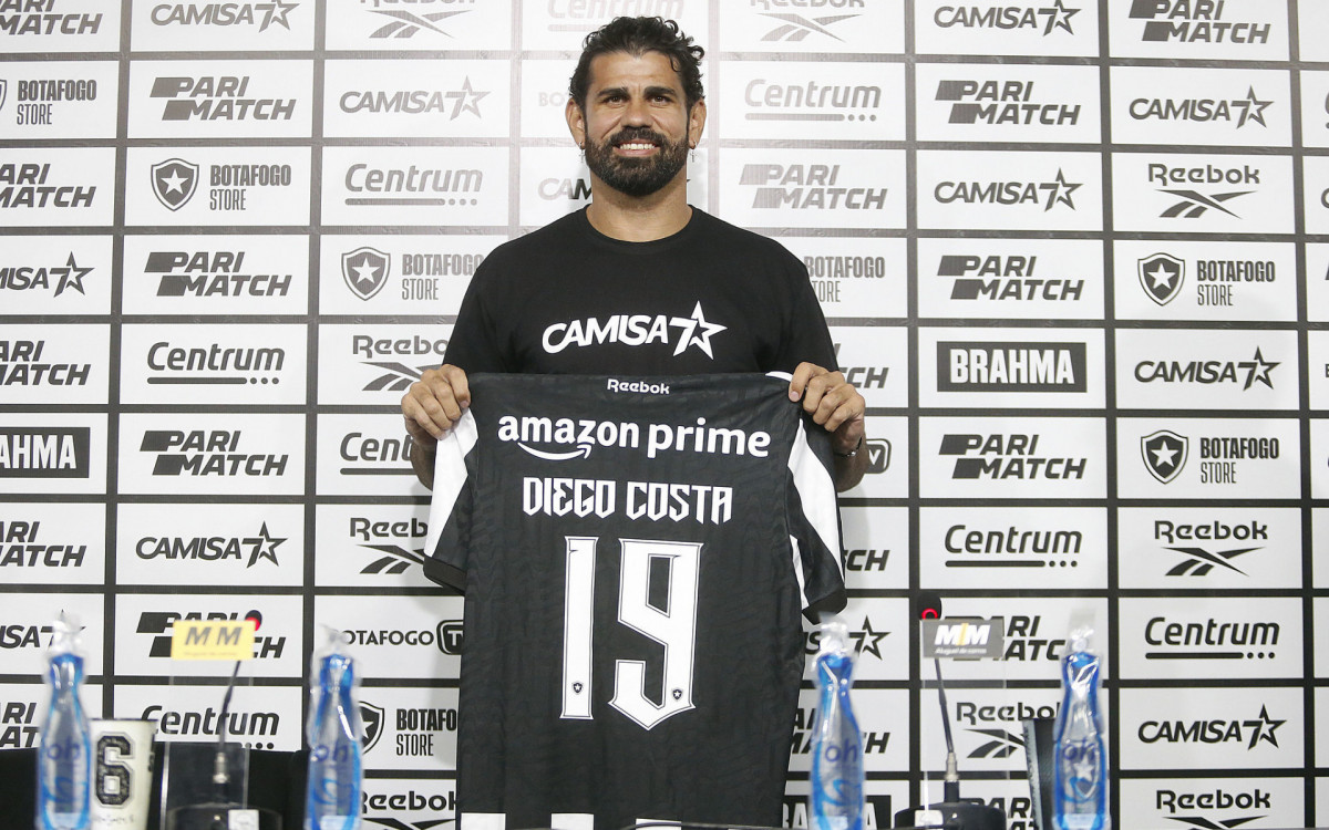 Diego Costa vestirá a camisa 19 do Botafogo