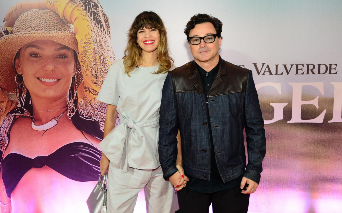 Mariana Barreto e Em&iacute;lio Orciollo Netto na pr&eacute;-estreia de 'Angela'