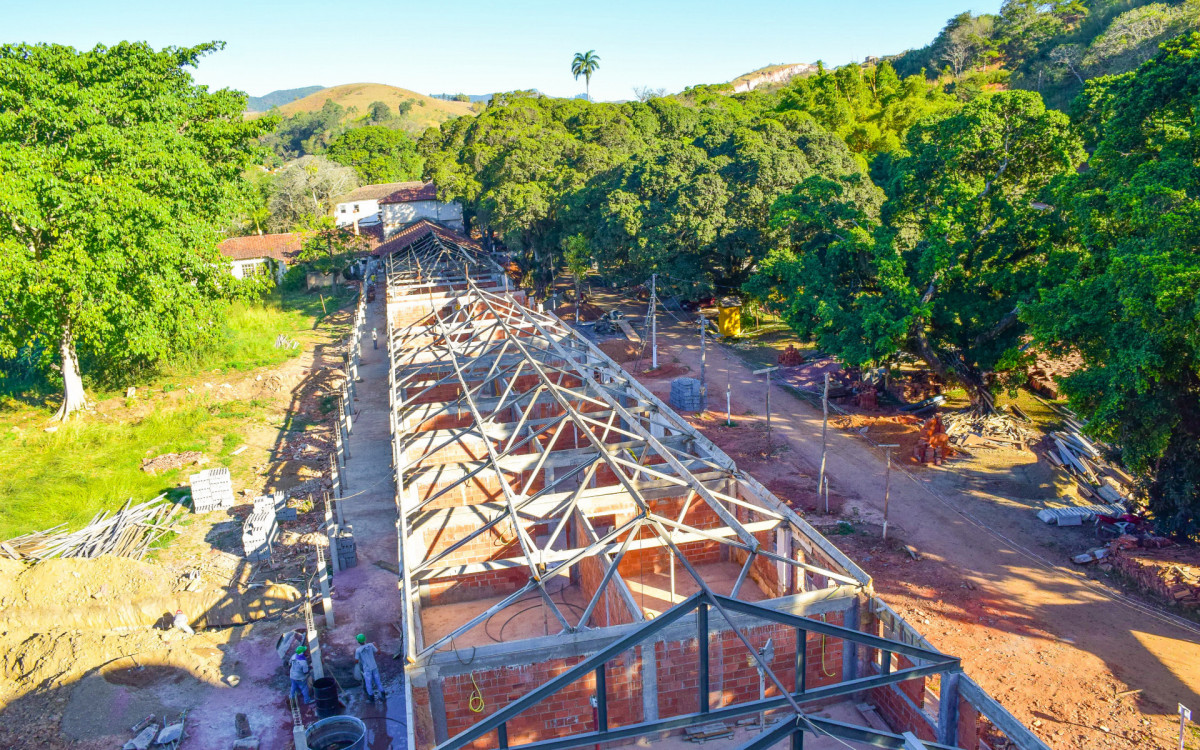 Obra faz parte do projeto de revitalização da Aldeia - Divulgação