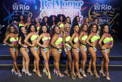 Dia de semifinal do concurso de Rainha e Rei Momo do Carnaval 2024