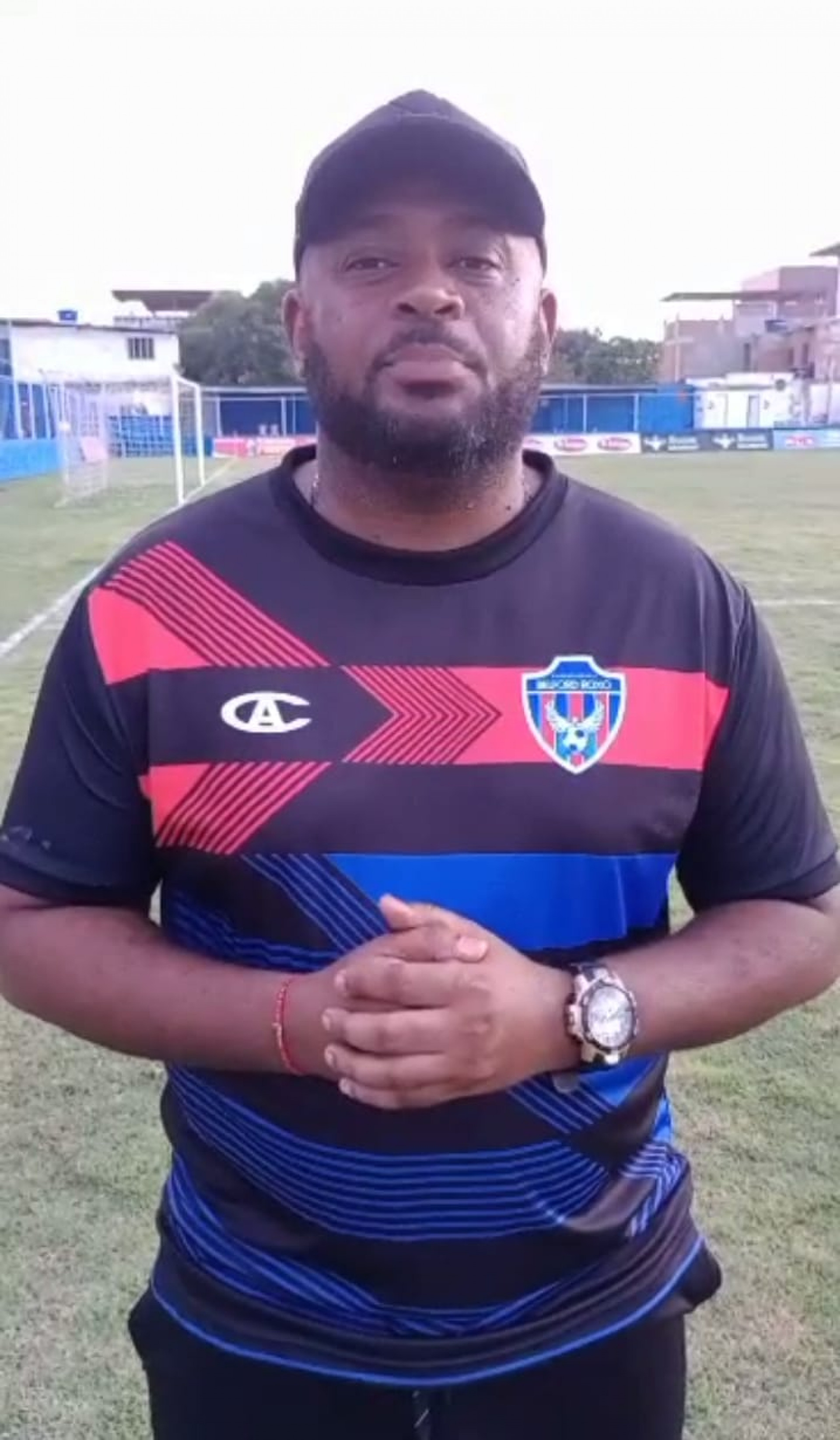 O t&eacute;cnico Fl&aacute;vio Azevedo gostou do desempenho do time belforroxense e acredita na classifica&ccedil;&atilde;o no jogo da volta em Mesquita - Divulga&ccedil;&atilde;o / Arthur Lyrio