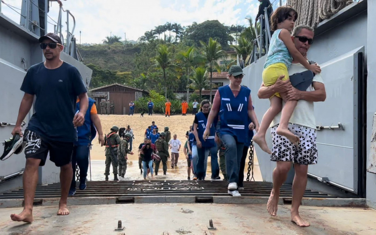 Locomoção da população para abrigo