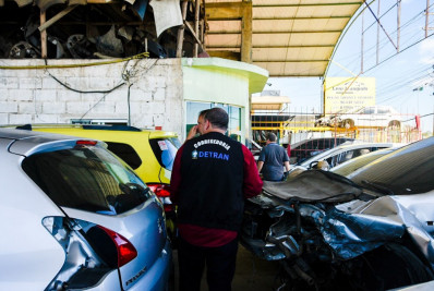 Força-tarefa vai fiscalizar empresas de desmontagem de veículos
