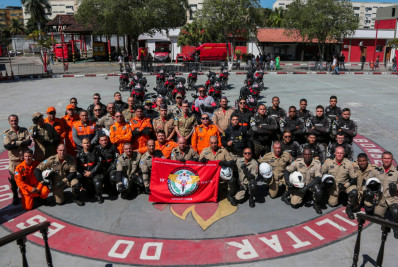 Corpo de Bombeiros forma nova frota de militares que conduzirão motocicletas