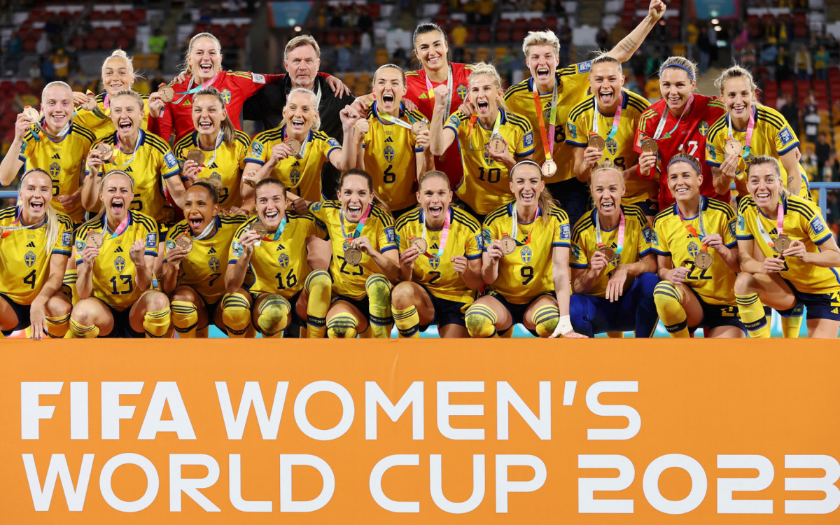 Suécia fica com o terceiro lugar na Copa do Mundo Feminina 