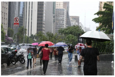 Ciclone deve provocar chuva intensa e rajadas de vento em SP e Santos