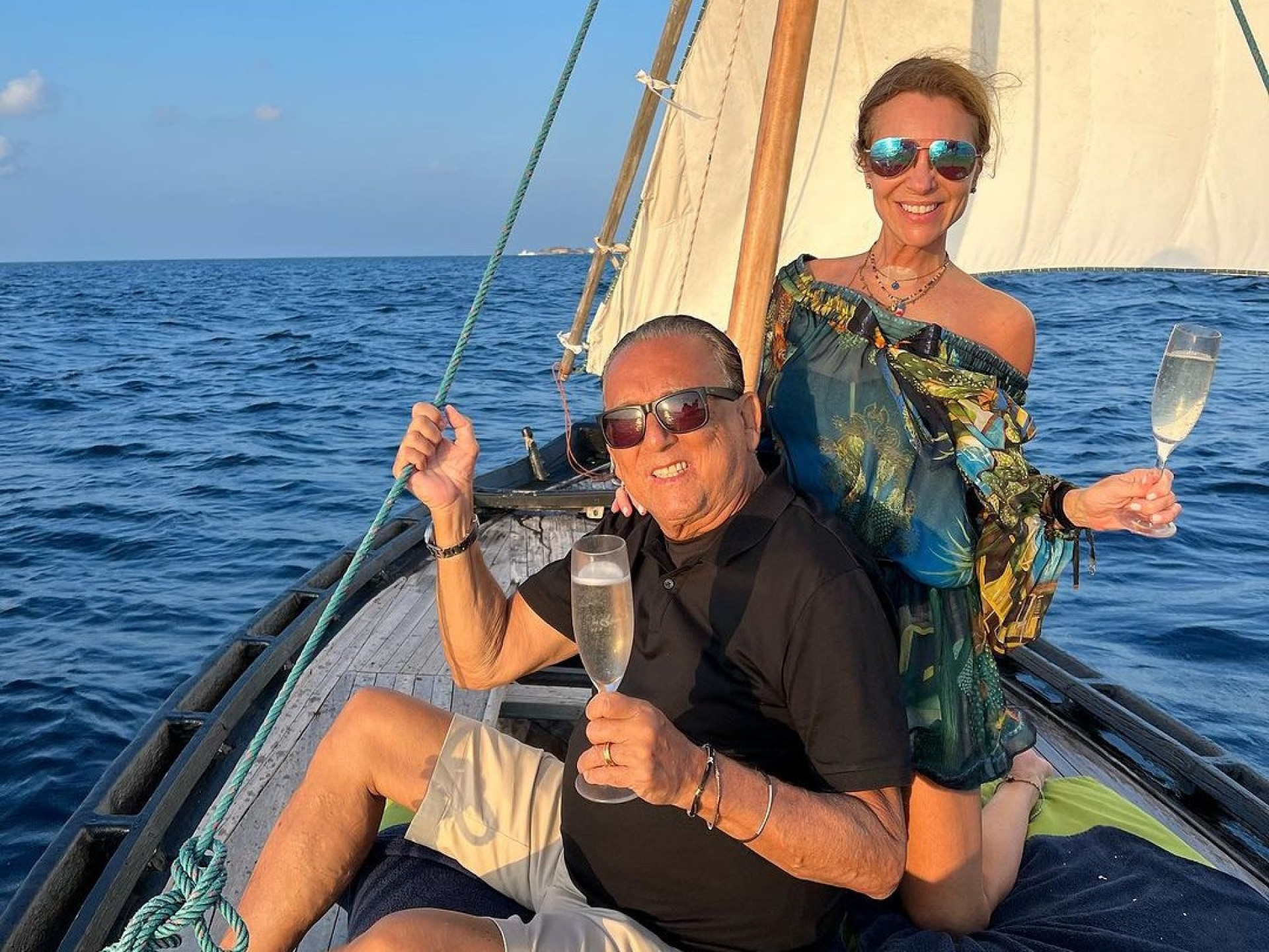 Galvão Bueno e sua mulher, Dessirée Soares - Reprodução / Instagram