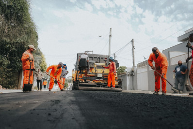 Asfalto chega para os bairros Areal, Jardim Imperial e Sossego em Itaboraí