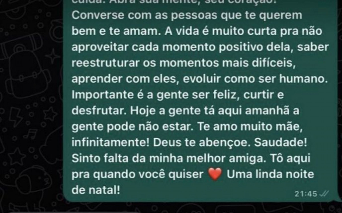 Mensagens enviadas por Silvana Taques &agrave; Larissa Manoela foram anexadas na not&iacute;cia-crime
