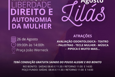 São José do Vale do Rio Preto realiza evento em alusão ao Agosto Lilás