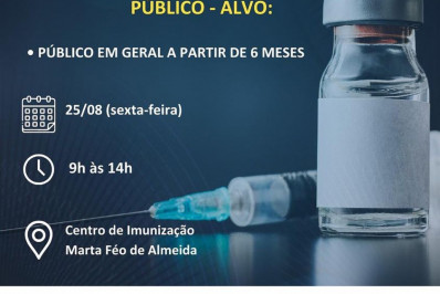 Prefeitura de Areal anuncia repescagem da vacinação contra influenza