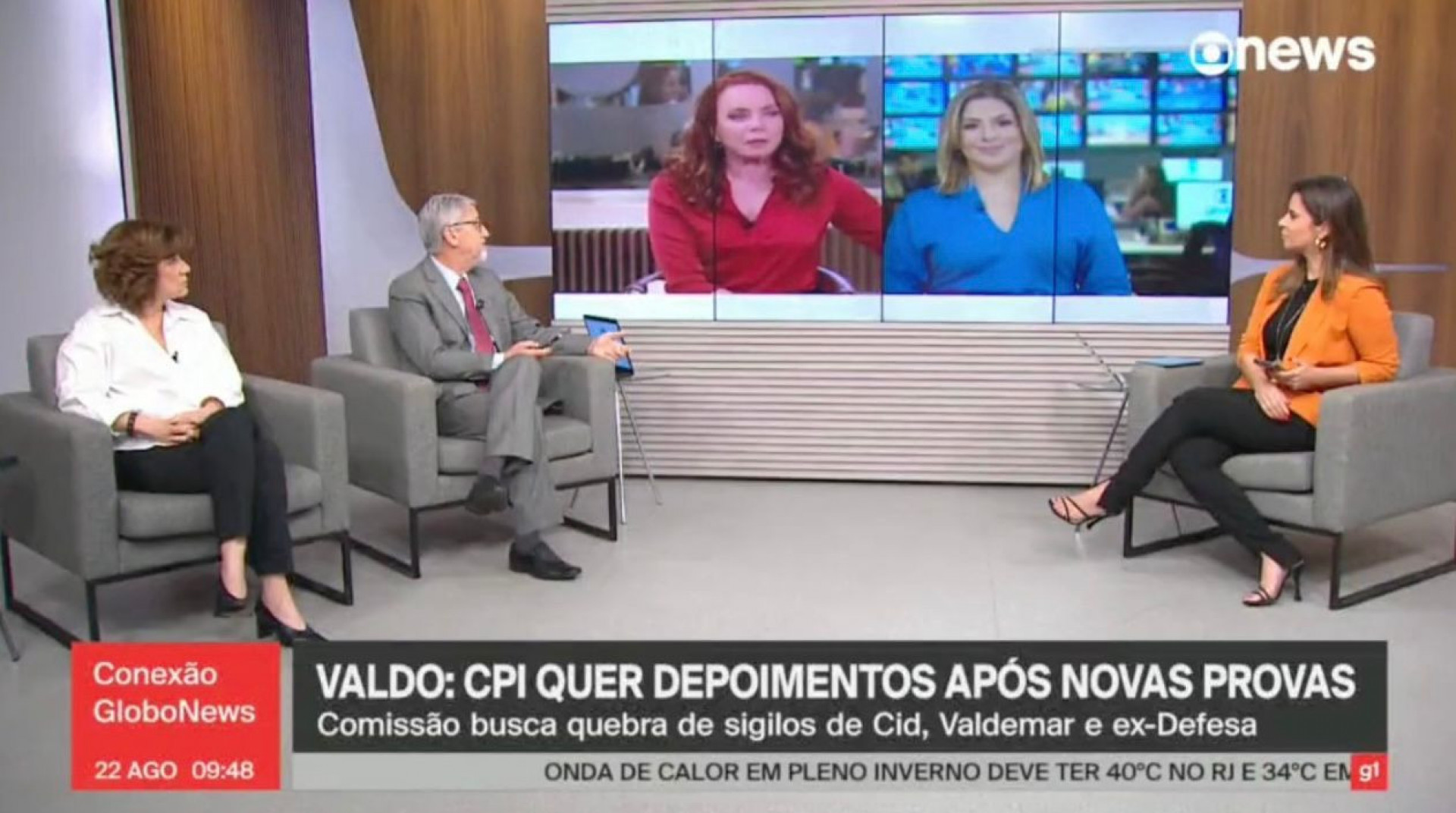 Leilane Neubarth passa mal ao vivo e assusta telespectadores - Reprodução