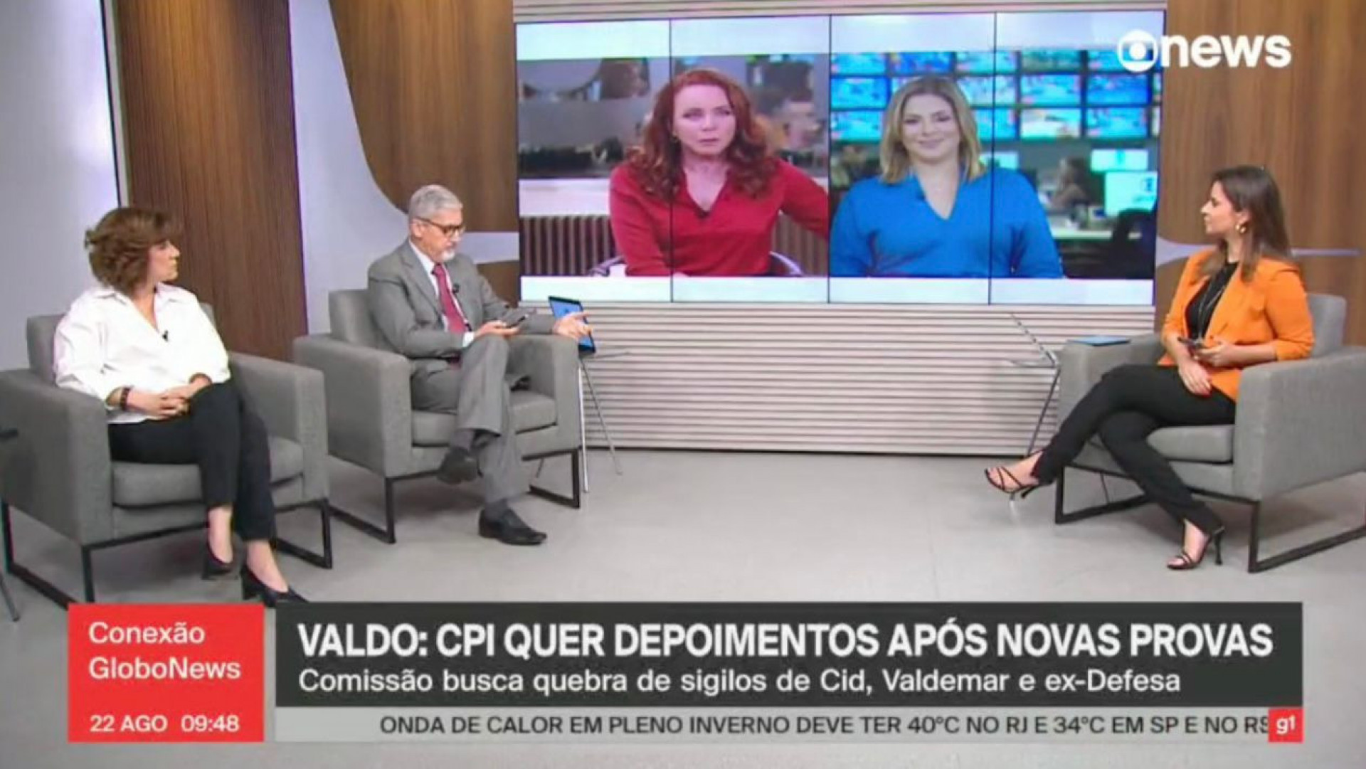 Leilane Neubarth passa mal ao vivo e assusta telespectadores - Reprodução