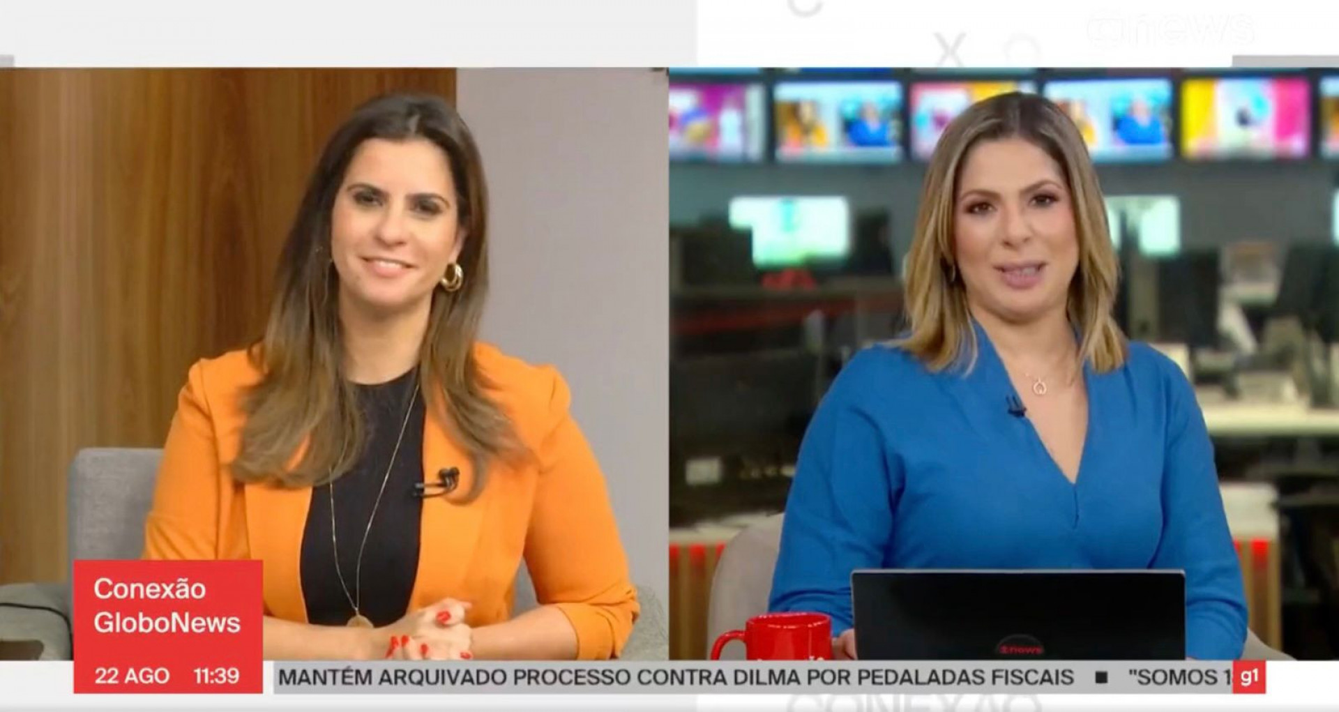 Leilane Neubarth passa mal ao vivo e assusta telespectadores - Reprodução