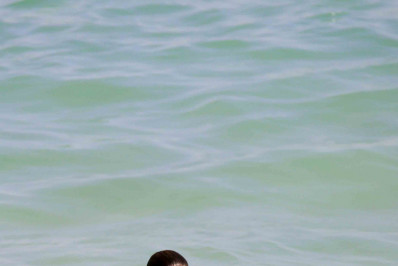 Guilhermina Guinle curte dia de sol em praia do Rio 