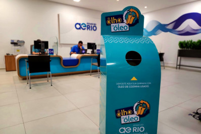 Belford Roxo: Loja da Águas do Rio vira ponto de coleta de óleo de cozinha usado