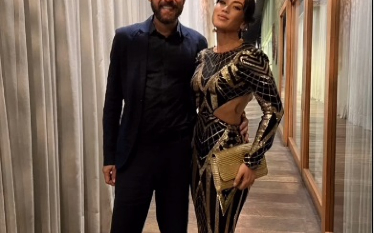 Danni Suzuki com o amigo, Ricardo Tavares