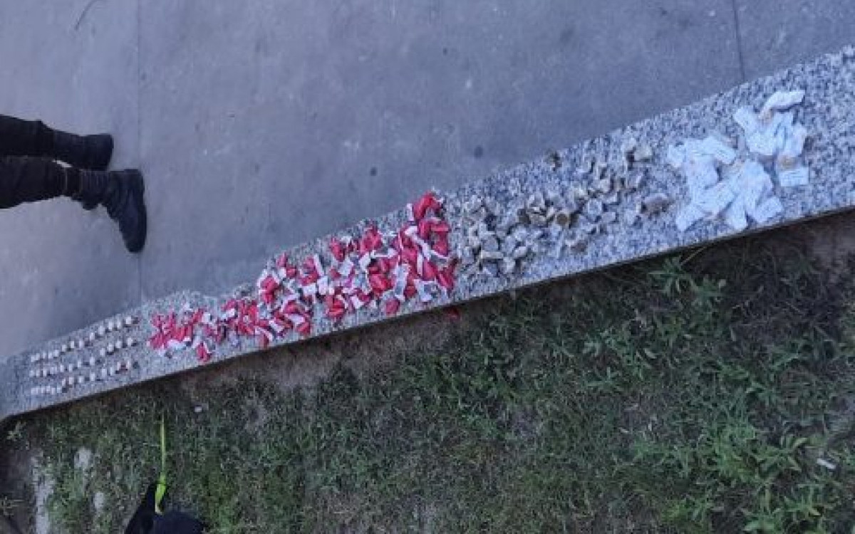 111 cápsulas de cocaína, 90 tabletes pequenos de maconha, 40 cápsulas de skunk e 34 pedras de crack.