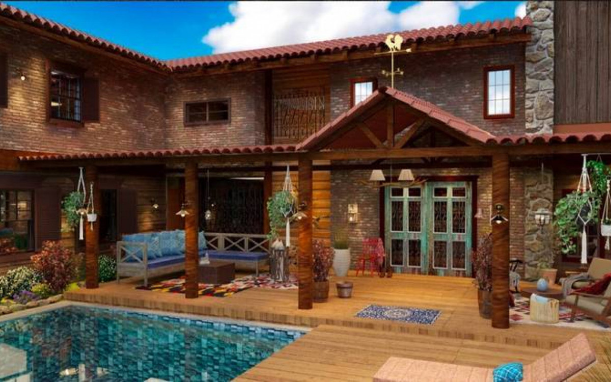 Confira as imagens do projeto em 3D da sede de 'A Fazenda' - Divulgação/RecordTV