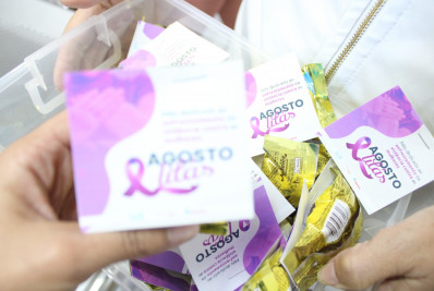 Agosto Lilás é marcado com ações de conscientização em unidades de Saúde de Maricá