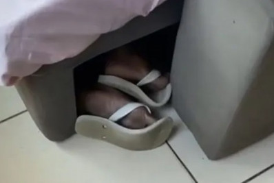 Vídeo: homem é preso após tentar se esconder embaixo de sofá