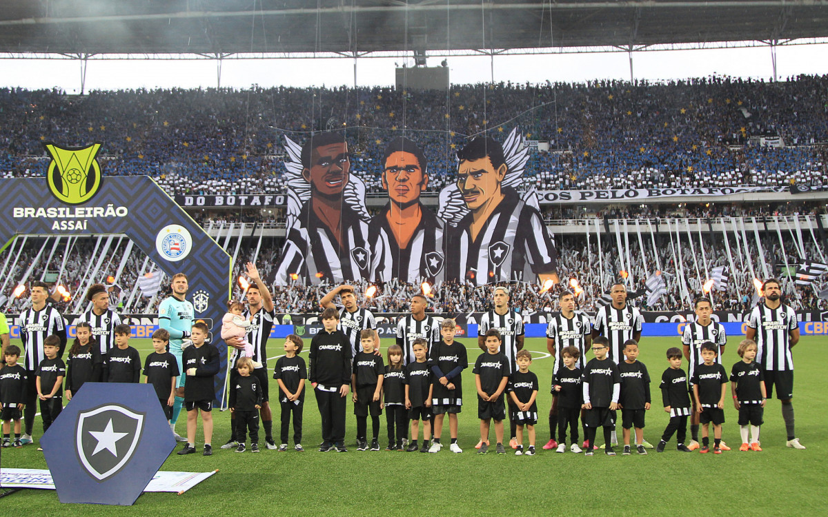 Festa da torcida do Botafogo no Nilton Santos
