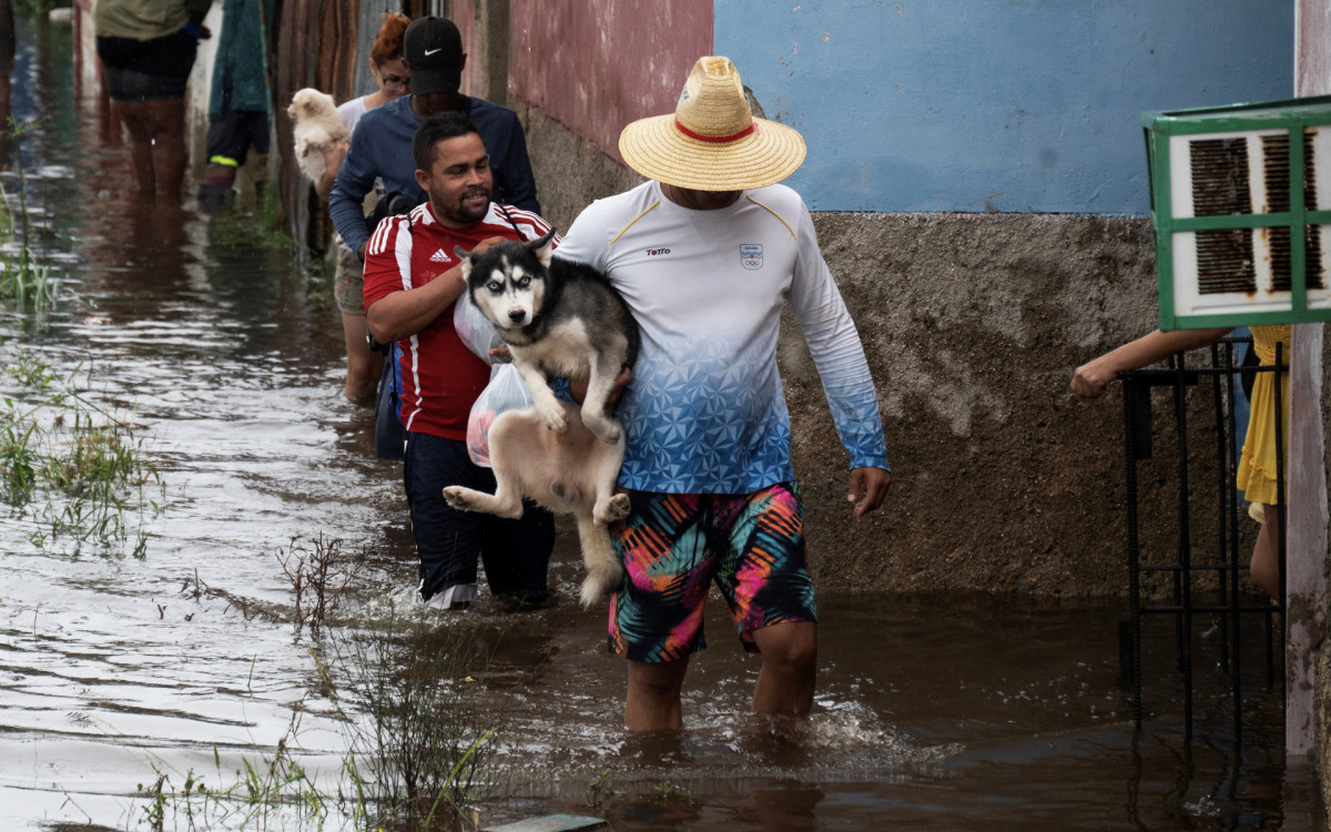 As fortes chuvas afetaram as províncias cubanas de Pinar del Río, Artemisa, Mayabeque e Havana